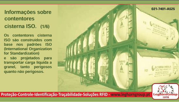 Informações sobre contentores cisterna ISO